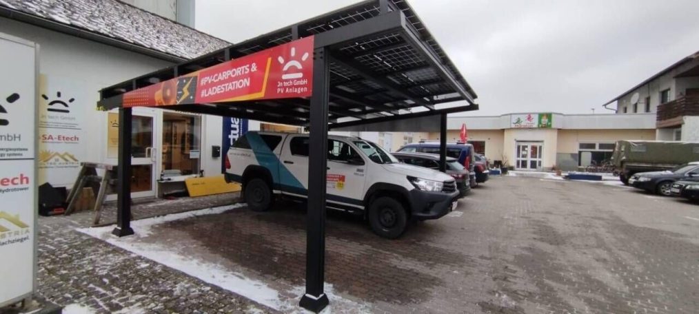 Solar Carport PV Anlage integriert als Doppel Solarcarport 18.700 €